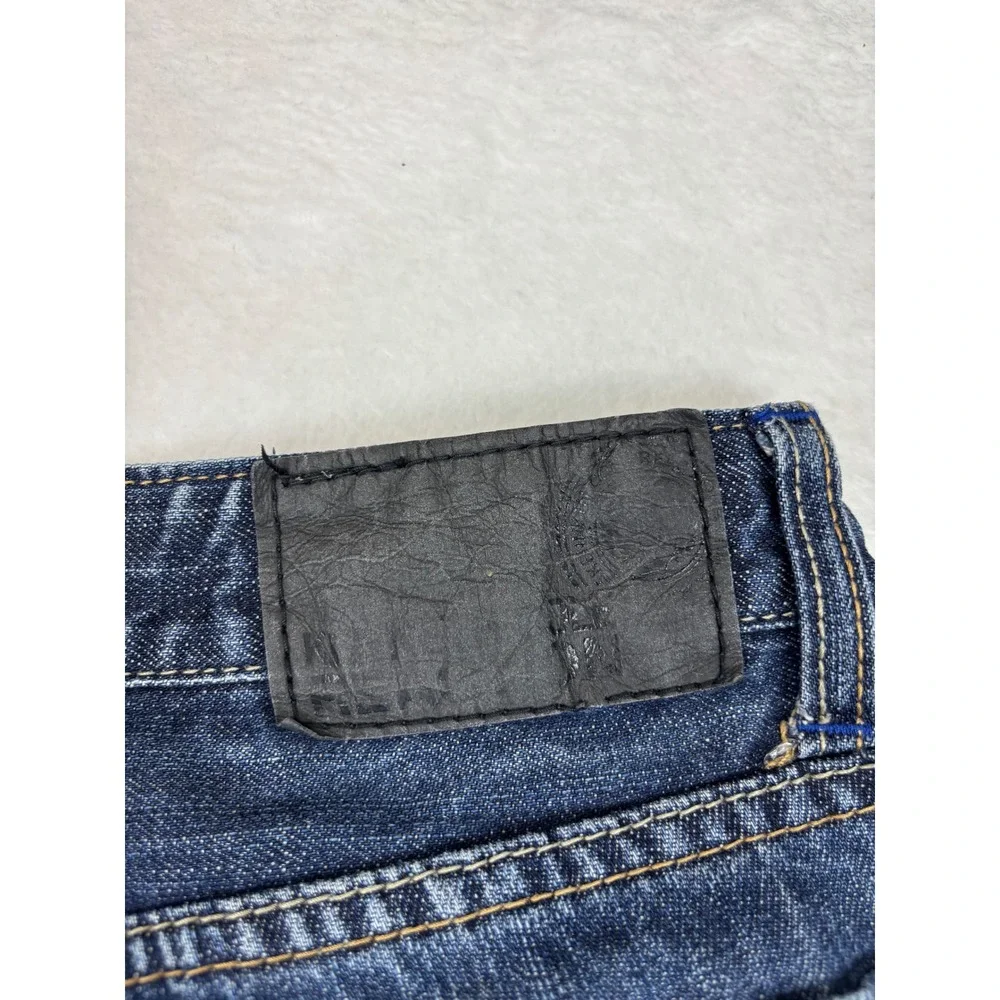 Kenneth Cole Reaction Men's 32x30 Slim Jeans Grungy Dark Wash Honeycombing Denim